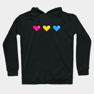 Pansexual Hearts Pride Hoodie